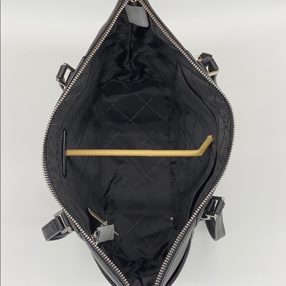 MICHAEL KORS CHARLOTTE LARGE TOP ZIP TOTE BLACK ML - Picture 12 of 16